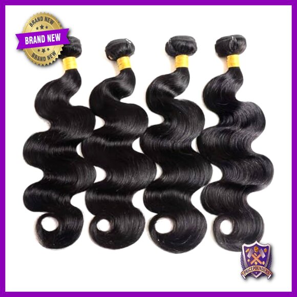 4 Bundles 18-24 Inch Body Wave Human Hair Extensions Soft Silky main image 6